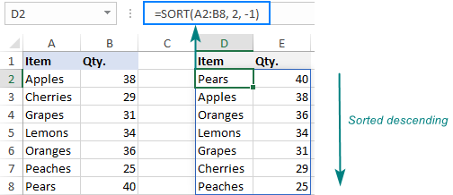 sorting data in excel 2011 for mac